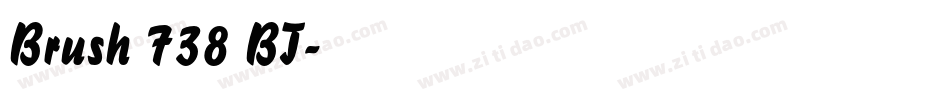 Brush 738 BT字体转换